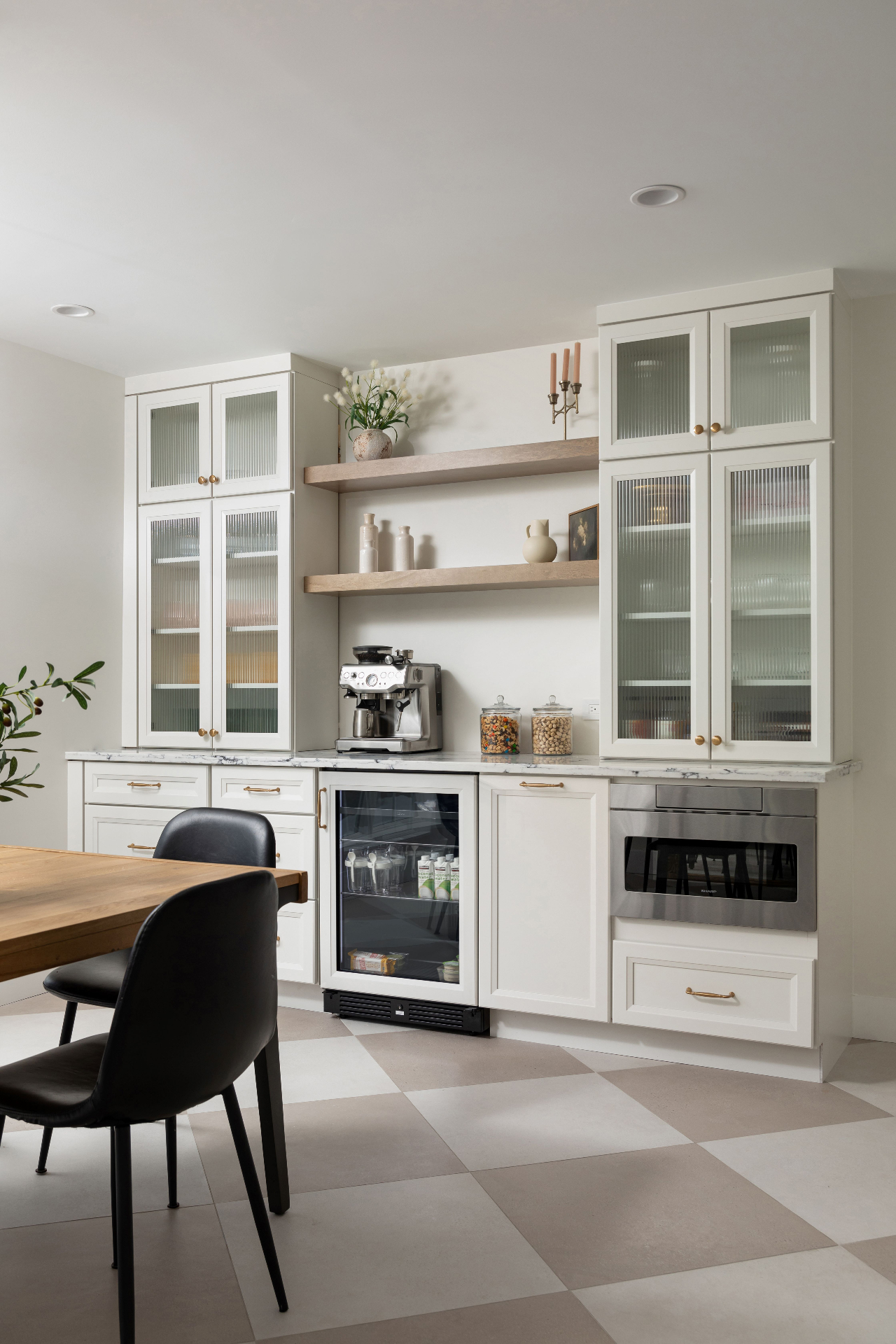 Cabinet door samples and finish selections.